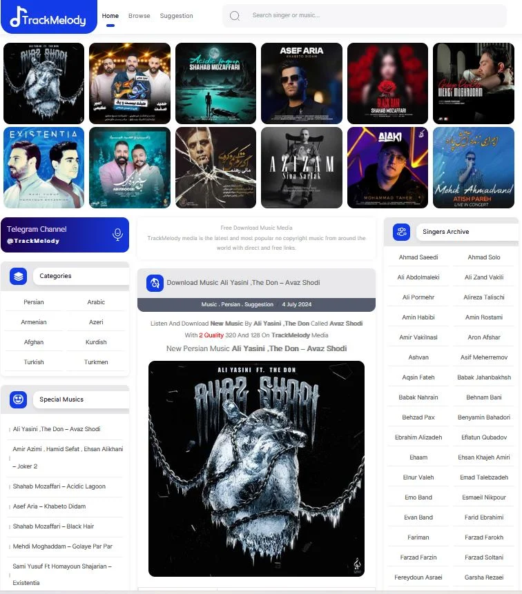 trackmelody site