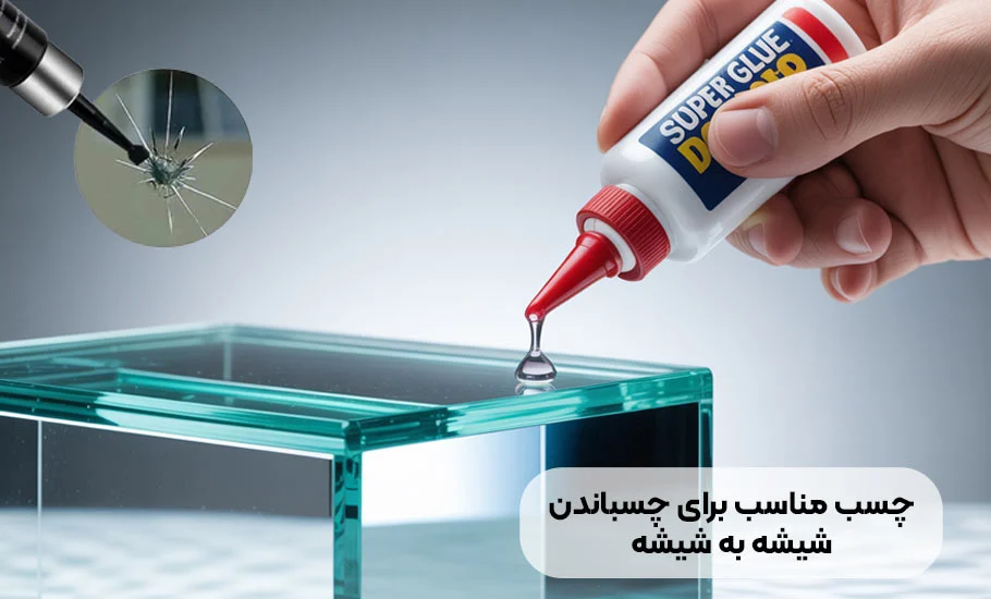 چسب مناسب برای چسباندن شیشه به شیشه: راهنمای کامل انتخاب و استفاده