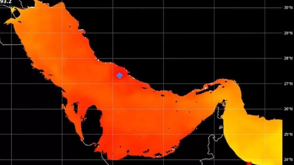 فارس خلیج فارس ۲ درجه گرم تر شد
