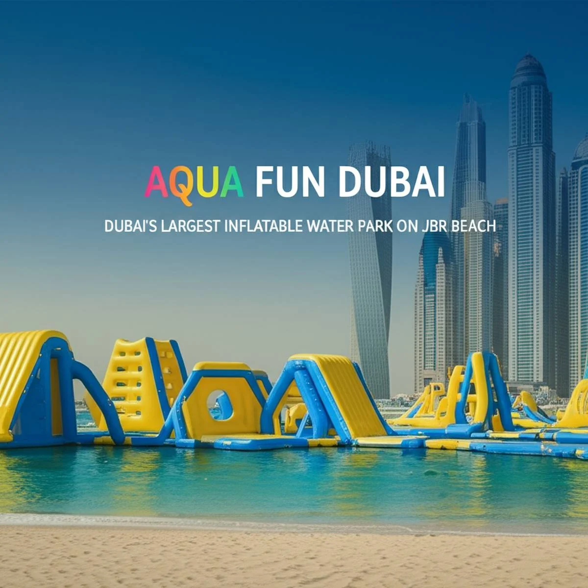 پارک آبی آکوافان دبی (Aqua Fun)، بزرگ ترین پارک آبی بادی دبی در ساحل JBR