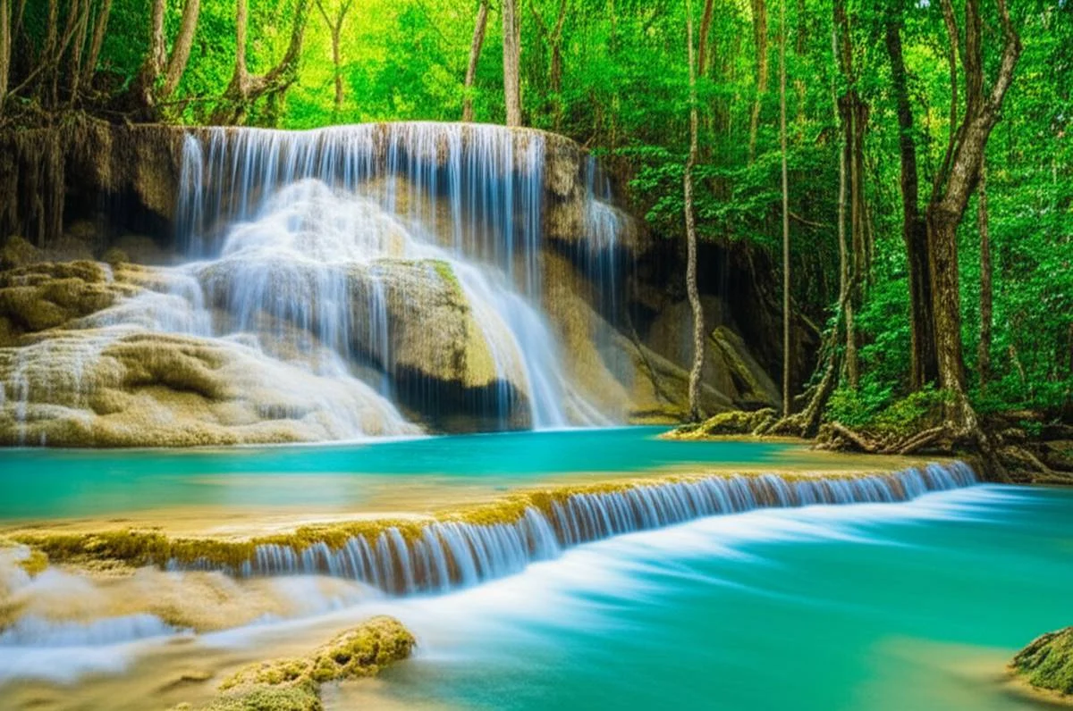 پارک ملی اراوان (Erawan National Park): آبشارهای تایلند
