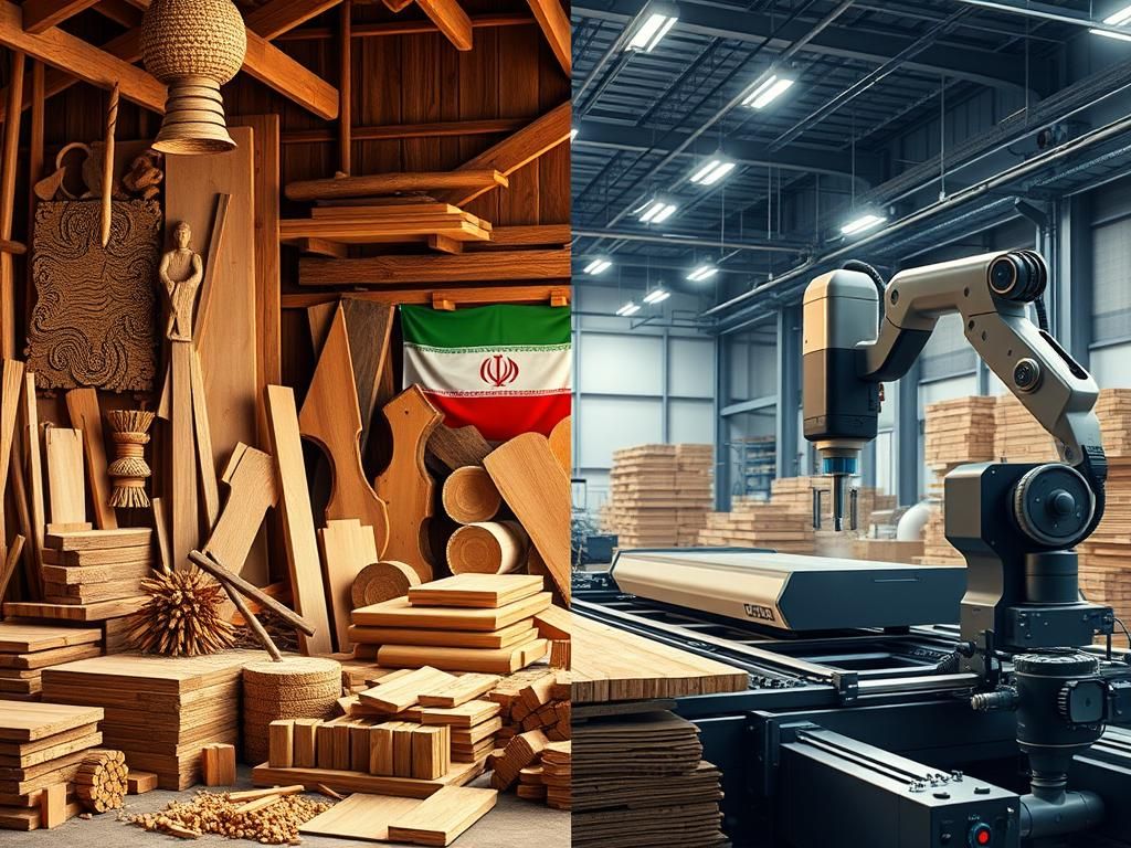 مسیر پیشرفت صنایع چوب ایران؛ از سنت تا تکنولوژی