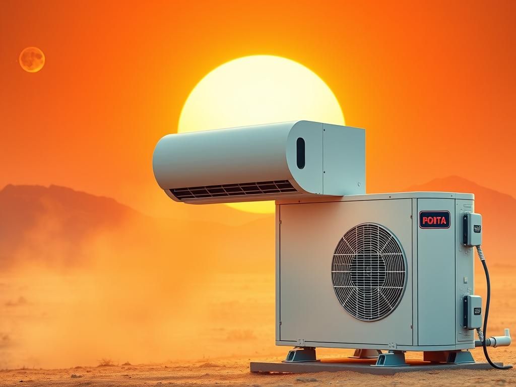 کولر گازی جنرال - راز عملکرد قدرتمند در دماهای بالا